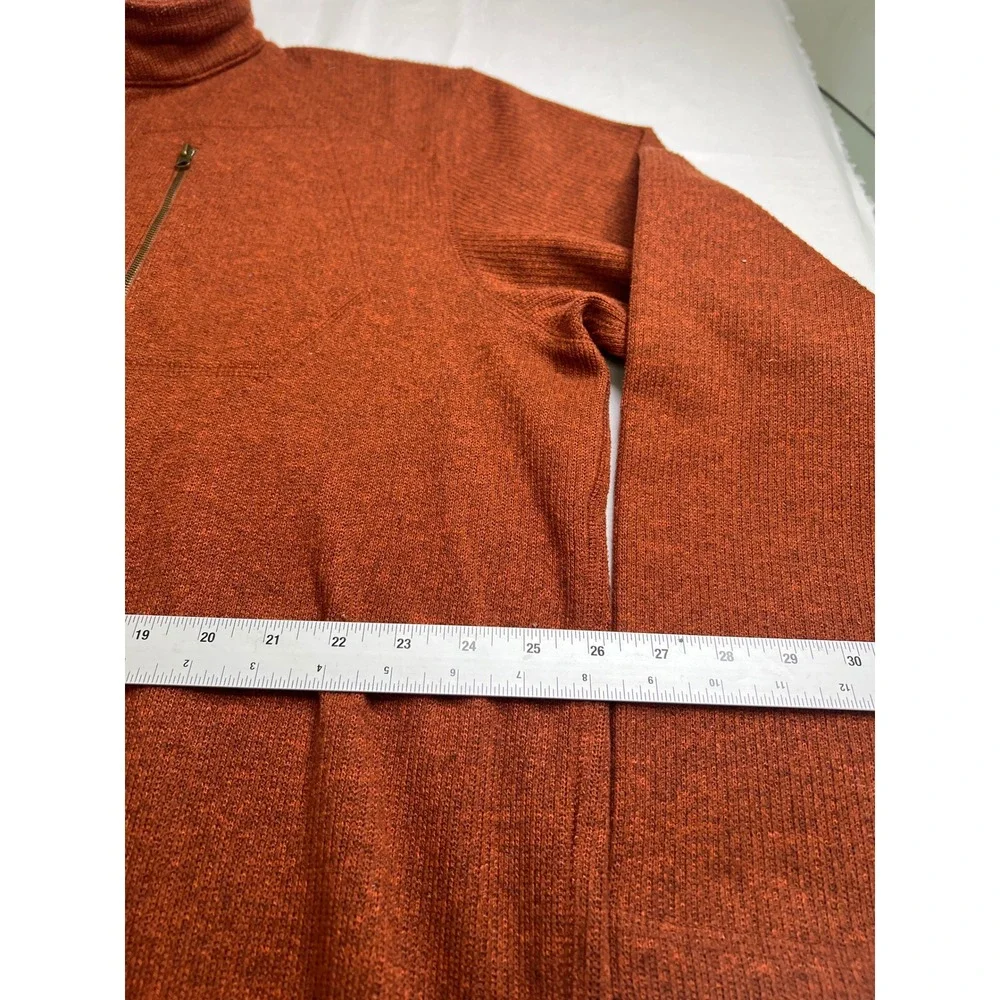 Outdoor Life Mens XXL‎ Pullover 1/4 Zip Sweater Fleece Knit Burnt Orange